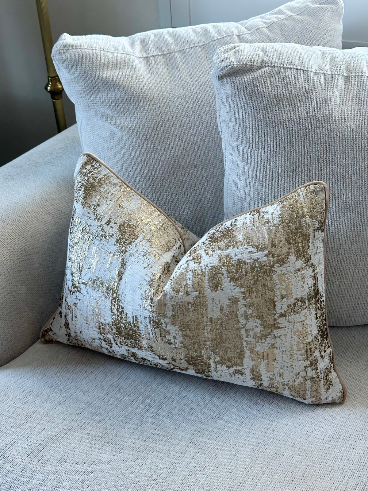 Champagne Gold Luxe Cushion