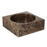 Manos Marble Decorative Bowl Brown