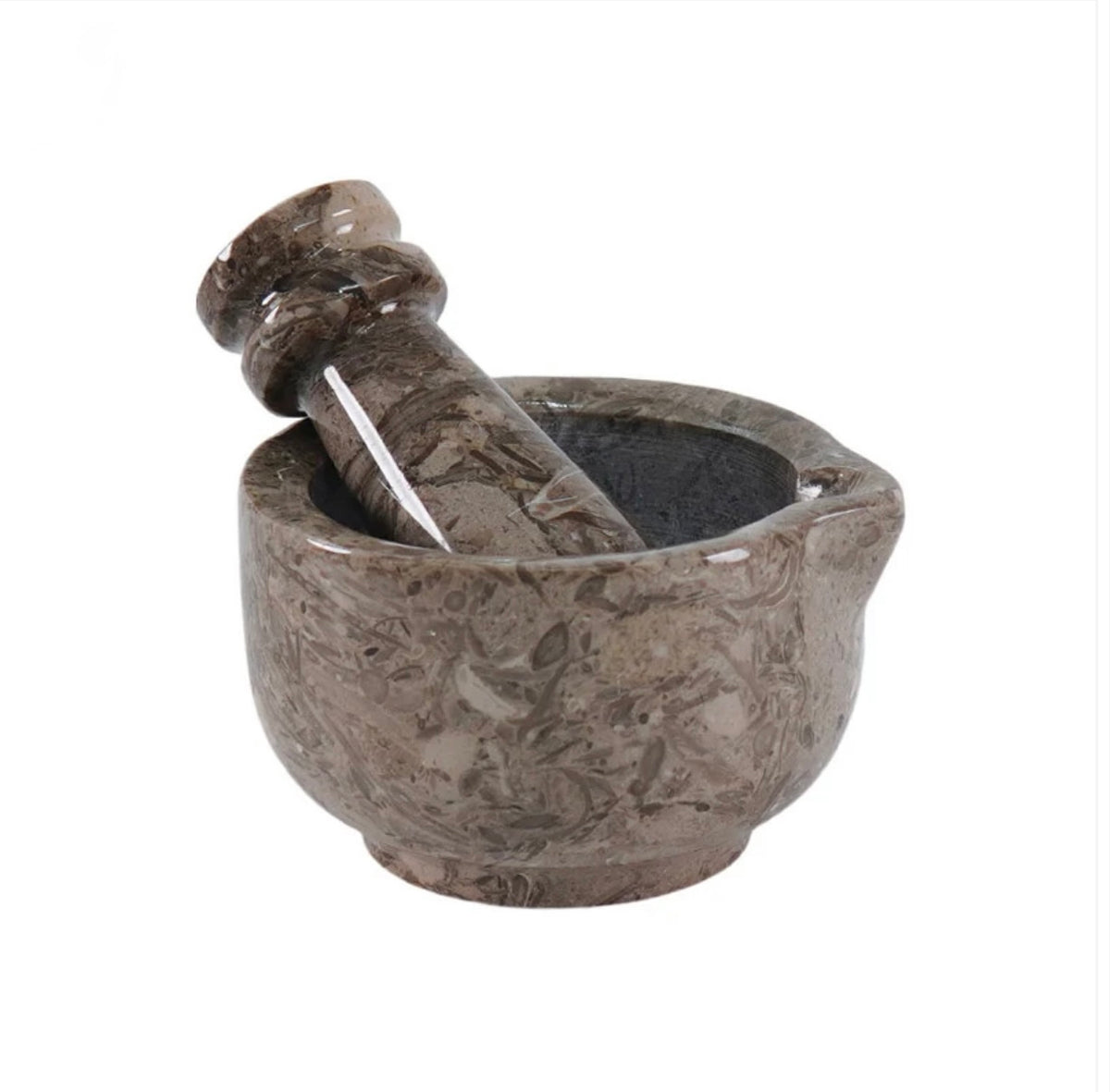 Oceanic Marble Mortar & Pestle with Spout