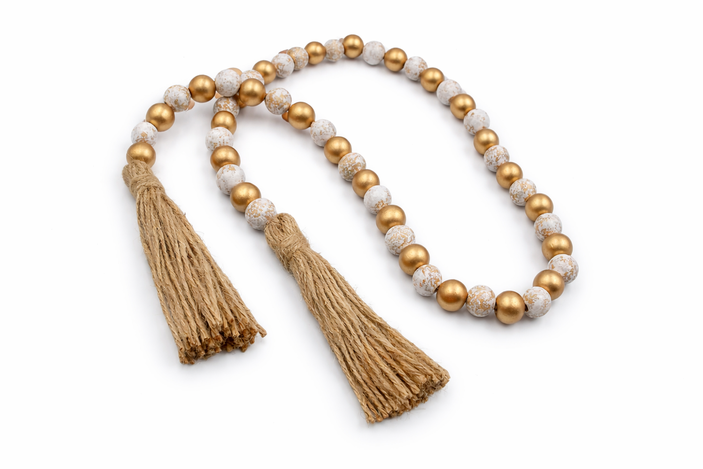 Aria Gold & Wood Garland