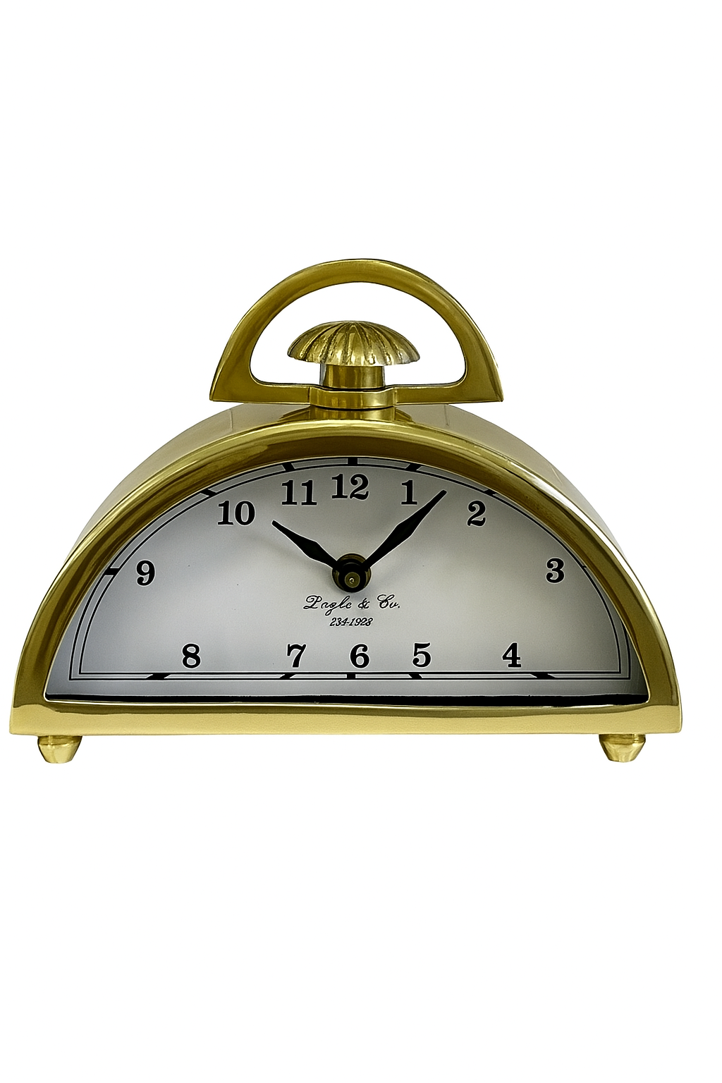 Crescent Gold Clock