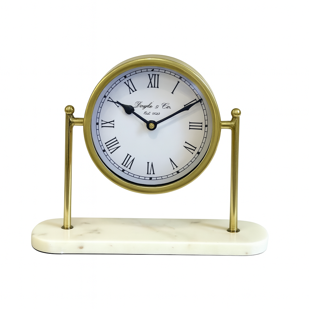 Round Gold Clock