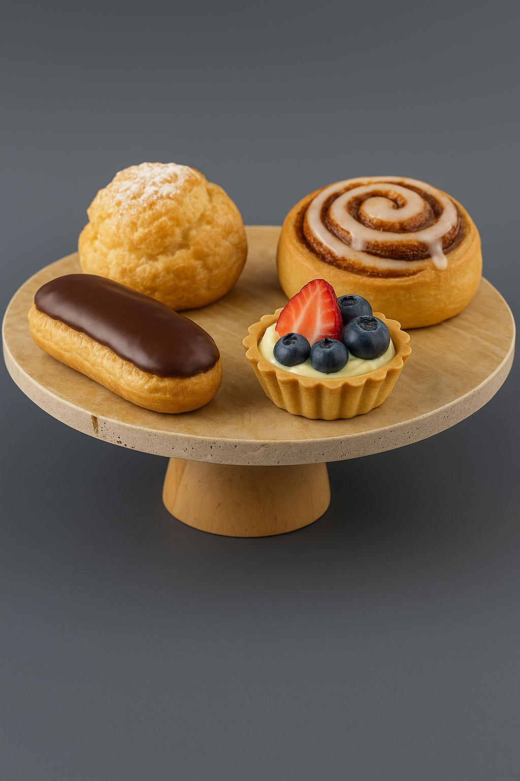 Travertine Cake Stand