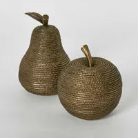 APPLE/PEAR SCULPTURE BRONZE