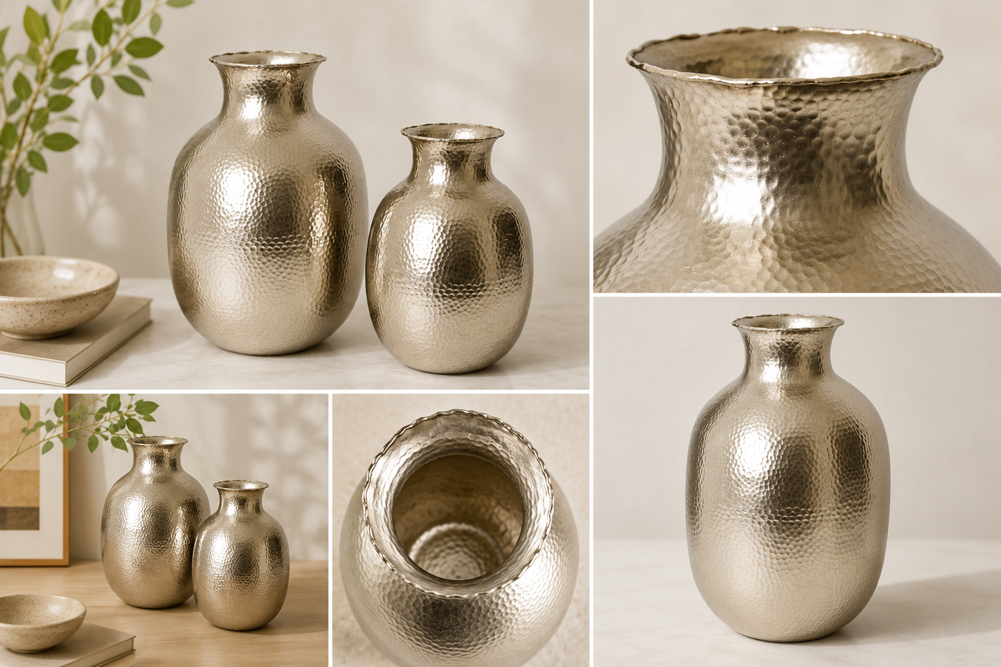 Chadwick Silver Vase Large