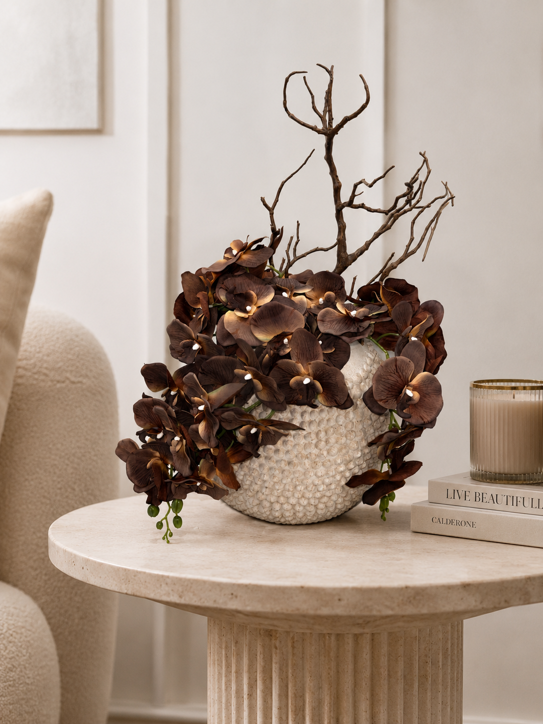 Chocolate Phalaenopsis Orchid Stem