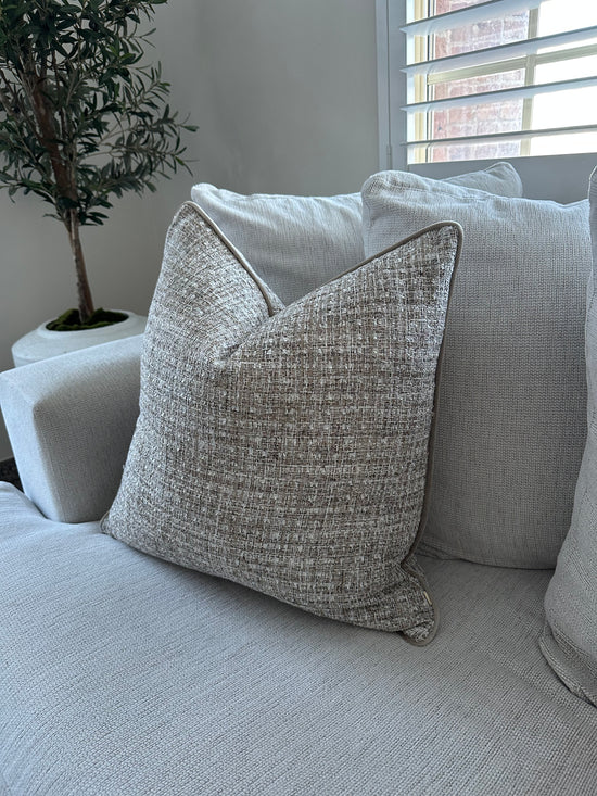 Stone Tweed Luxe Cushion