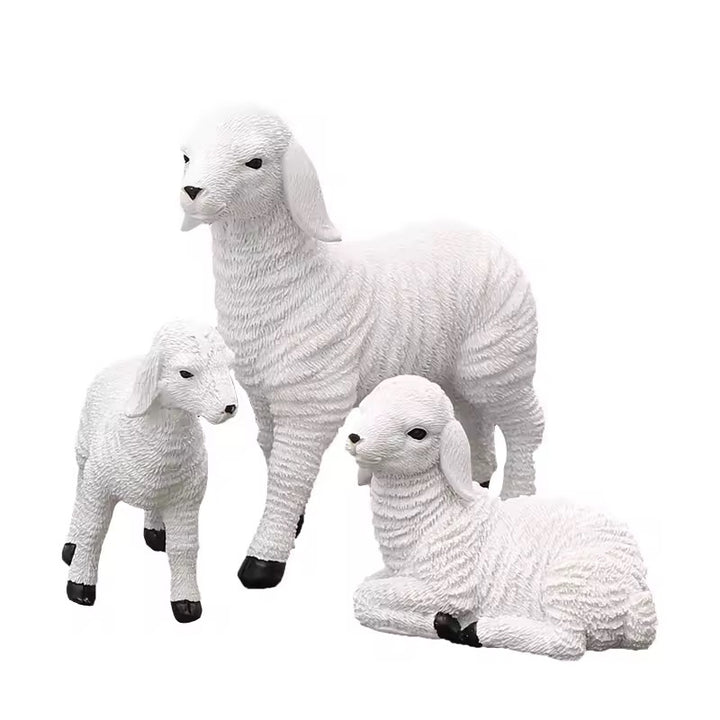 Lamb Family Ornament Set
