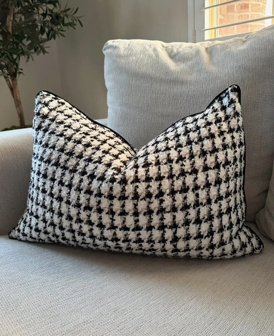 Houndstooth Elegance Coco Cushion