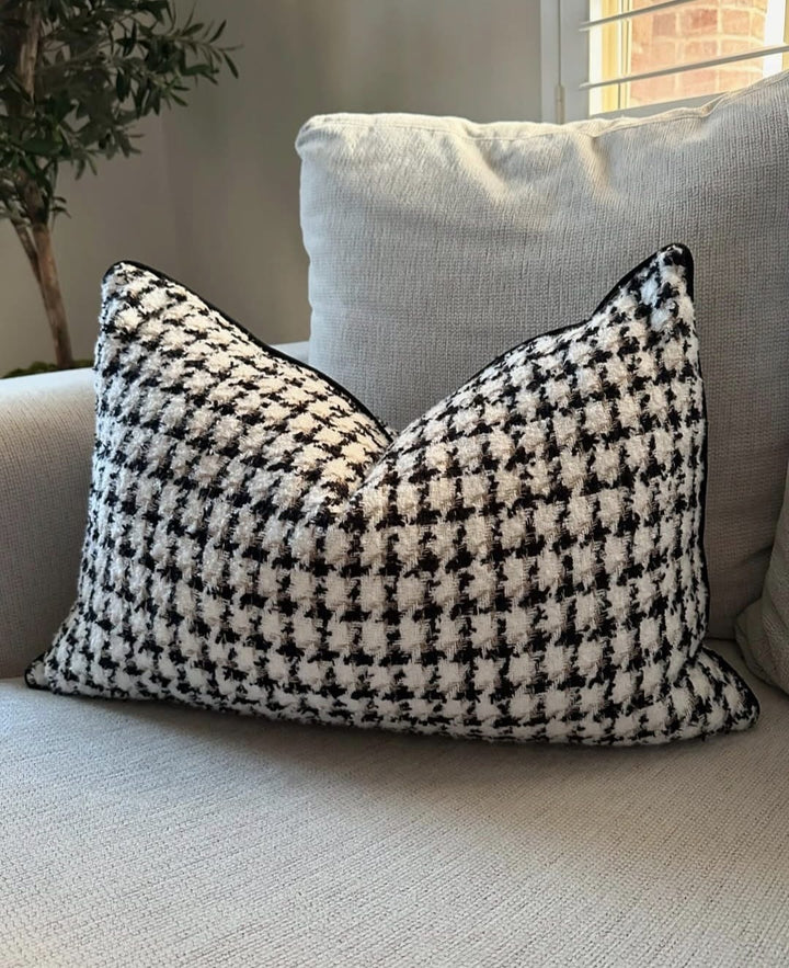 Houndstooth Elegance Coco Cushion