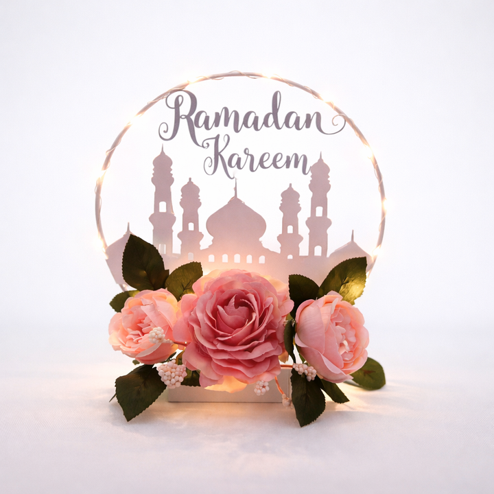 Blush Crescent Ramadan Décor