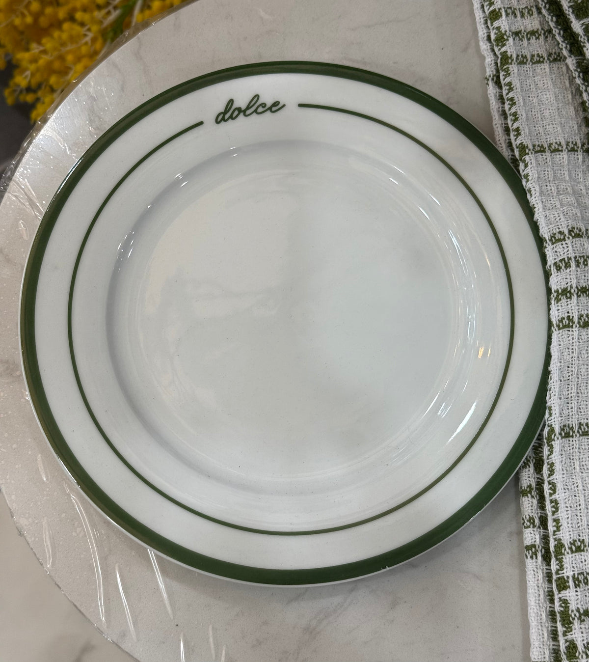 Dolce Green Rim Side Plate