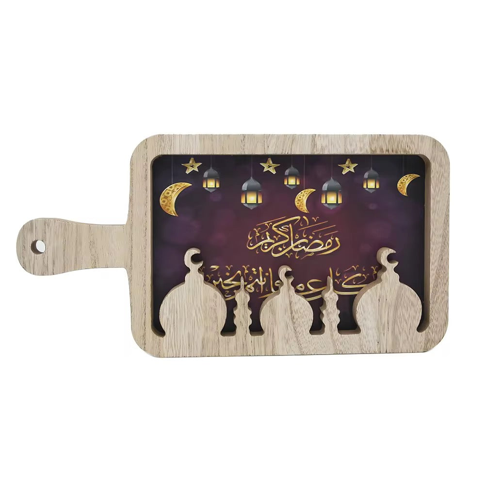 Wooden Ramadan Tray