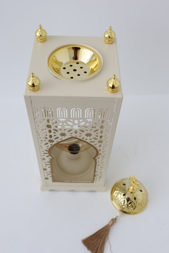•	Crescent Noor Bakhoor Lantern