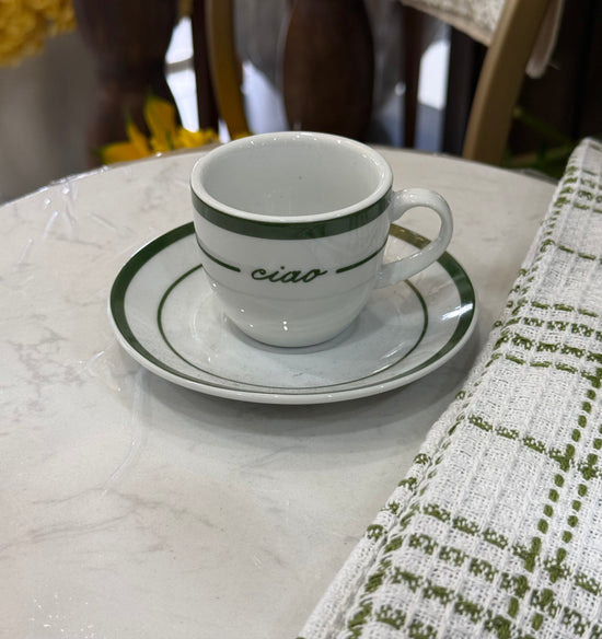 Ciao Espresso Cup & Saucer