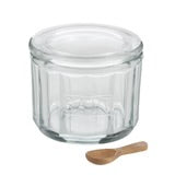 Eltham Glass Salt Jar with Scoop Clear
