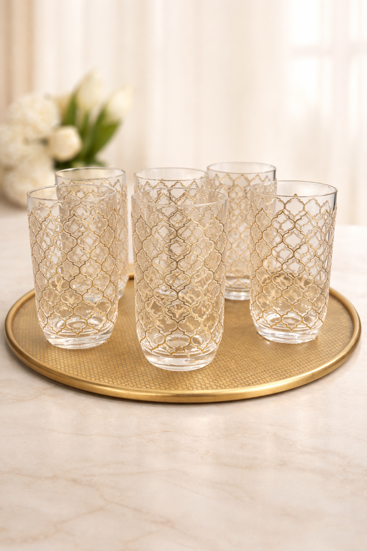 Amira Gold Tumbler Set