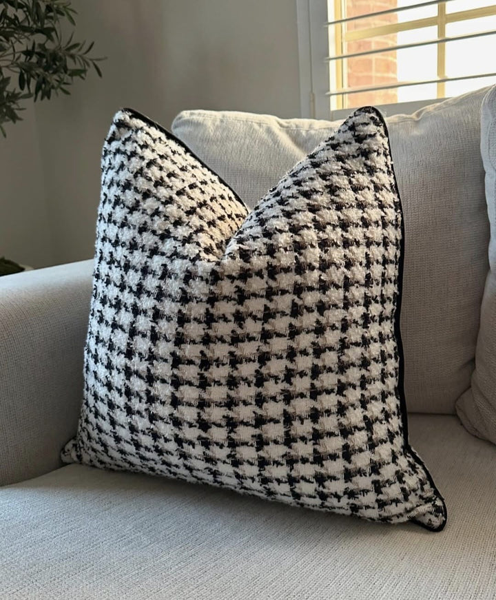 Houndstooth Elegance Coco Cushion