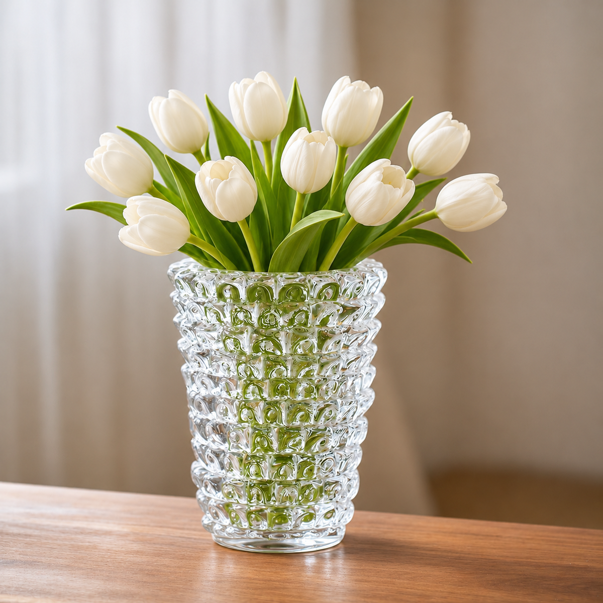 Celeste Crystal Glass Vase