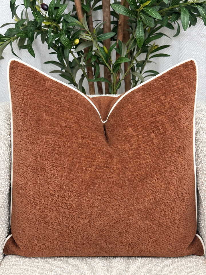 Terracotta Piped Cushion