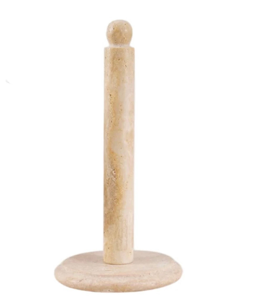 Travertine Marble Paper Towel Holder