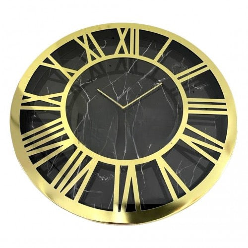 Gold and black clock