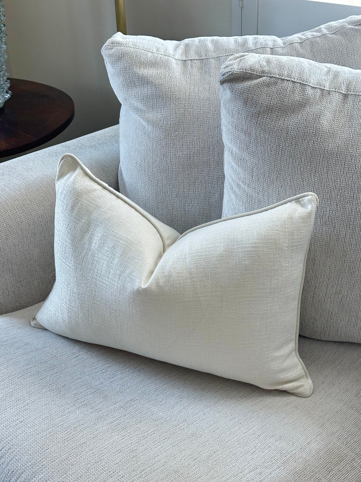 Ivory Elegance Lumbar Cushion