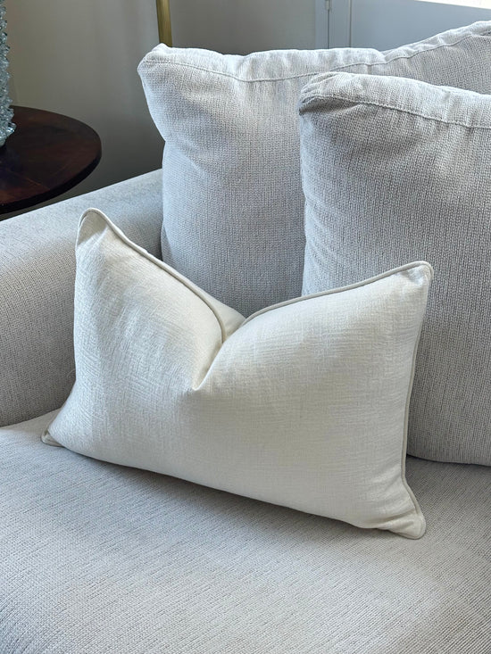 Ivory Elegance Lumbar Cushion