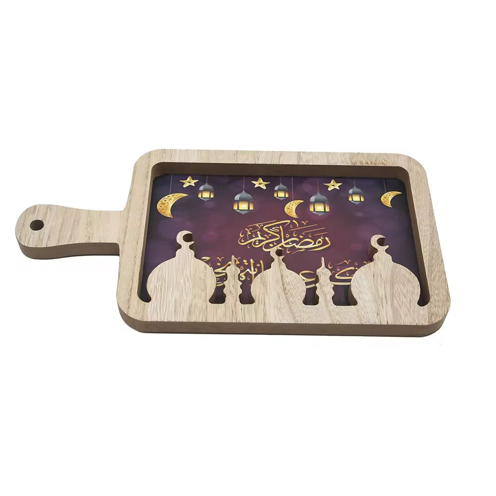 Wooden Ramadan Tray