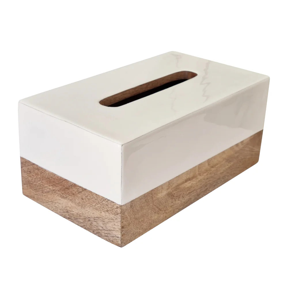 Luna Oak Tissue Holder