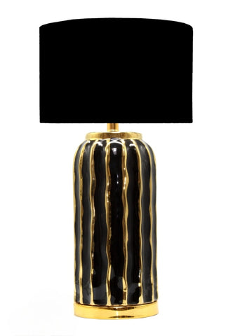 Pinstripe gold/black lamp