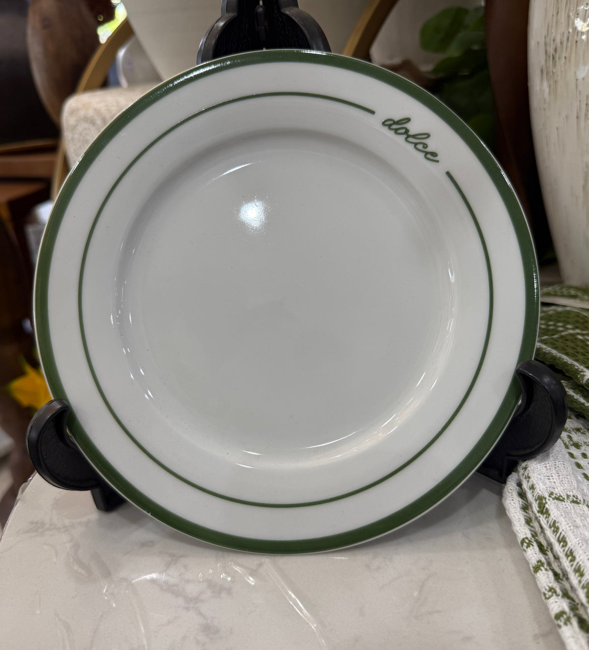 Dolce Green Rim Side Plate