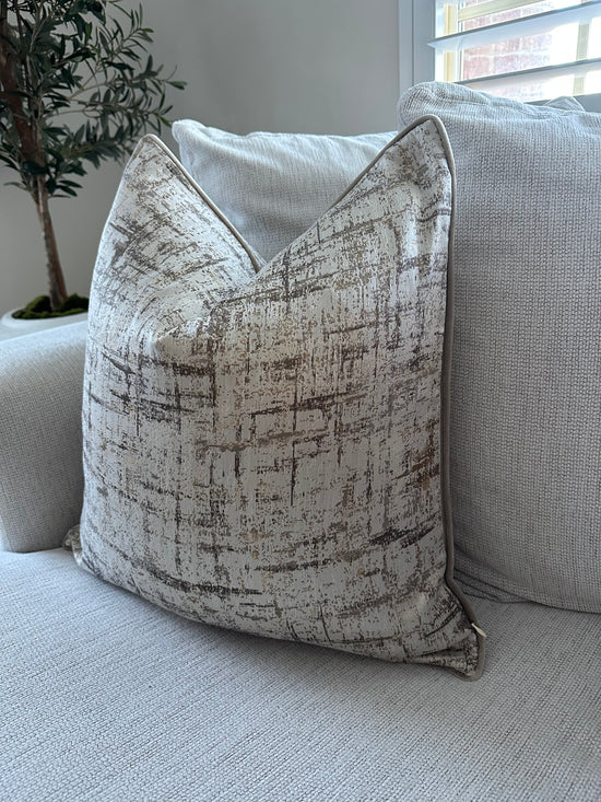 Stone Luxe Abstract Cushion