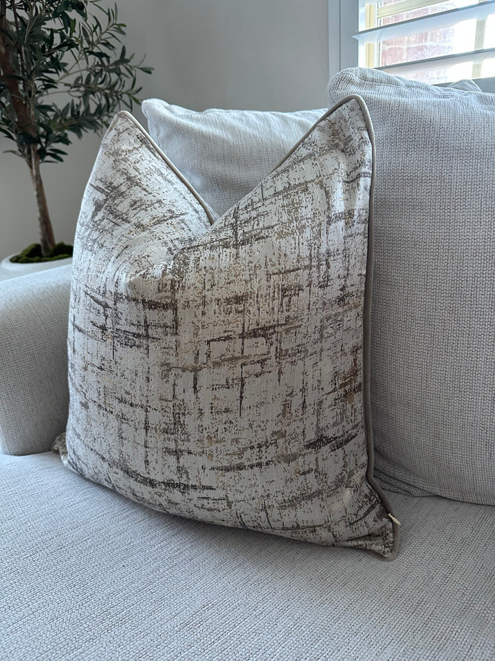 Stone Luxe Abstract Cushion