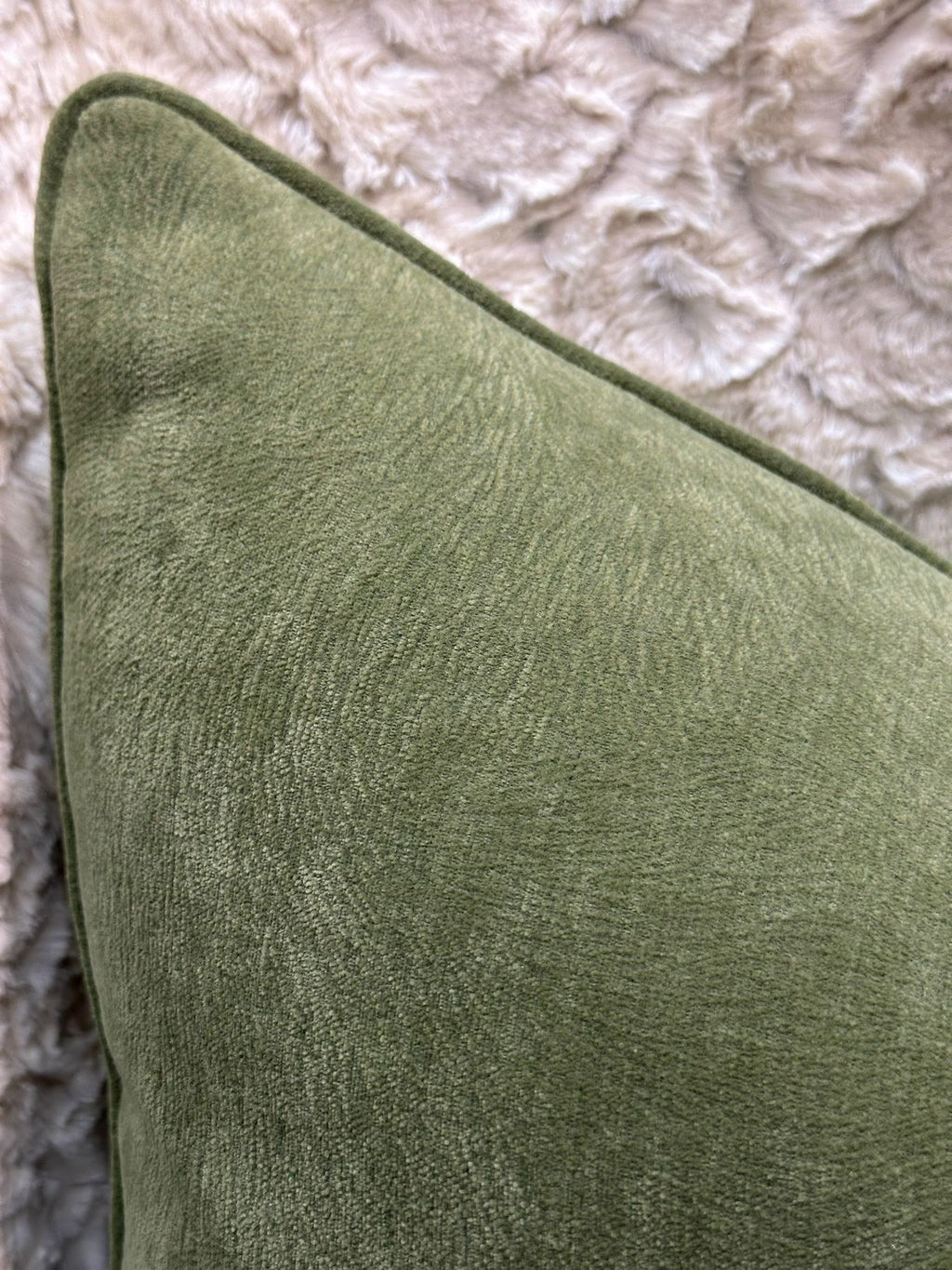 Moss green cushion