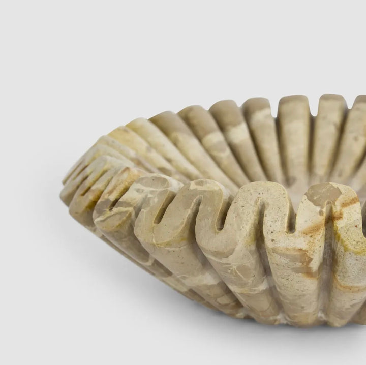 Butterscotch Wave Marble Bowl