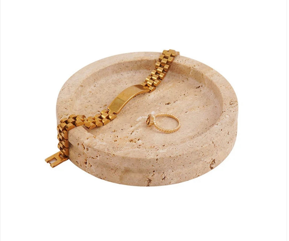 Travertine Jewellery Tray