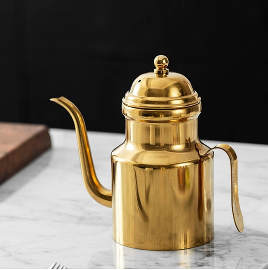 Gold olive oil dispenser