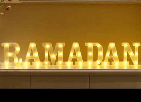 Ramadan light up letters