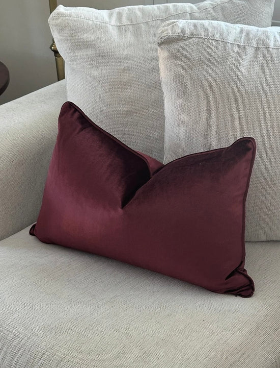 Bordeaux Velvet Cushion