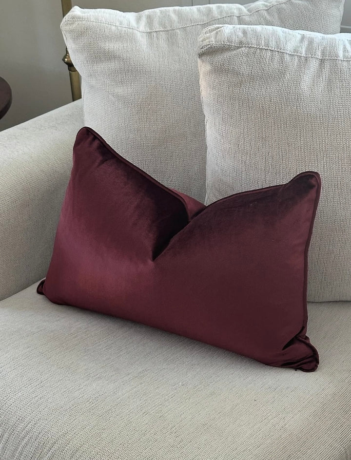 Bordeaux Velvet Cushion