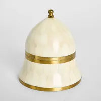 SUKI BRASS BOX MEDIUM WHITE