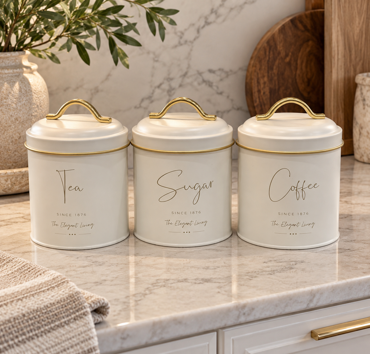 Ivory Elegance Canister Set