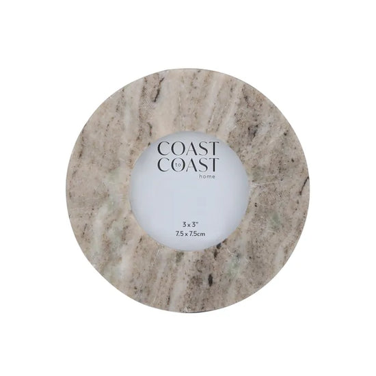 Riva Marble Round Photo Frame