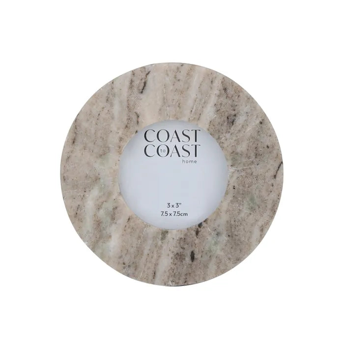 Riva Marble Round Photo Frame