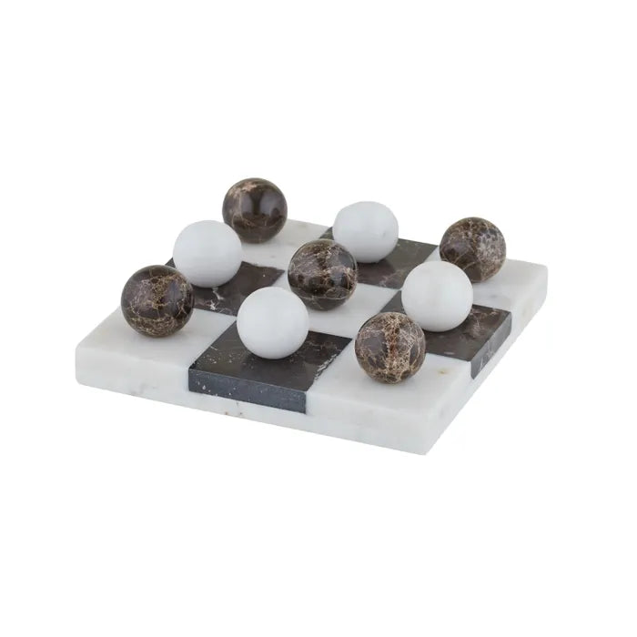 Marble Luxe Tic Tac Toe