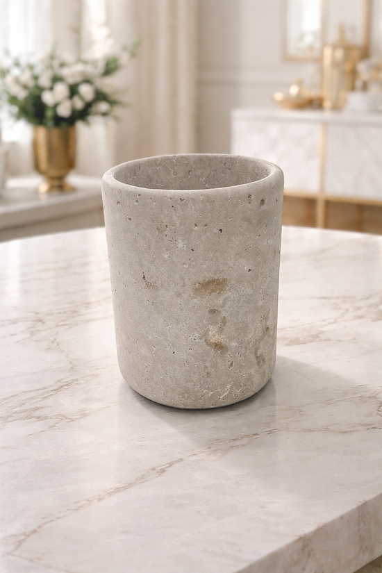 Sienna Travatine Utensil Holder