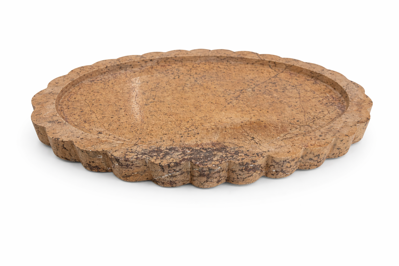 FLORENCE MARBLE TRAY BROWN
