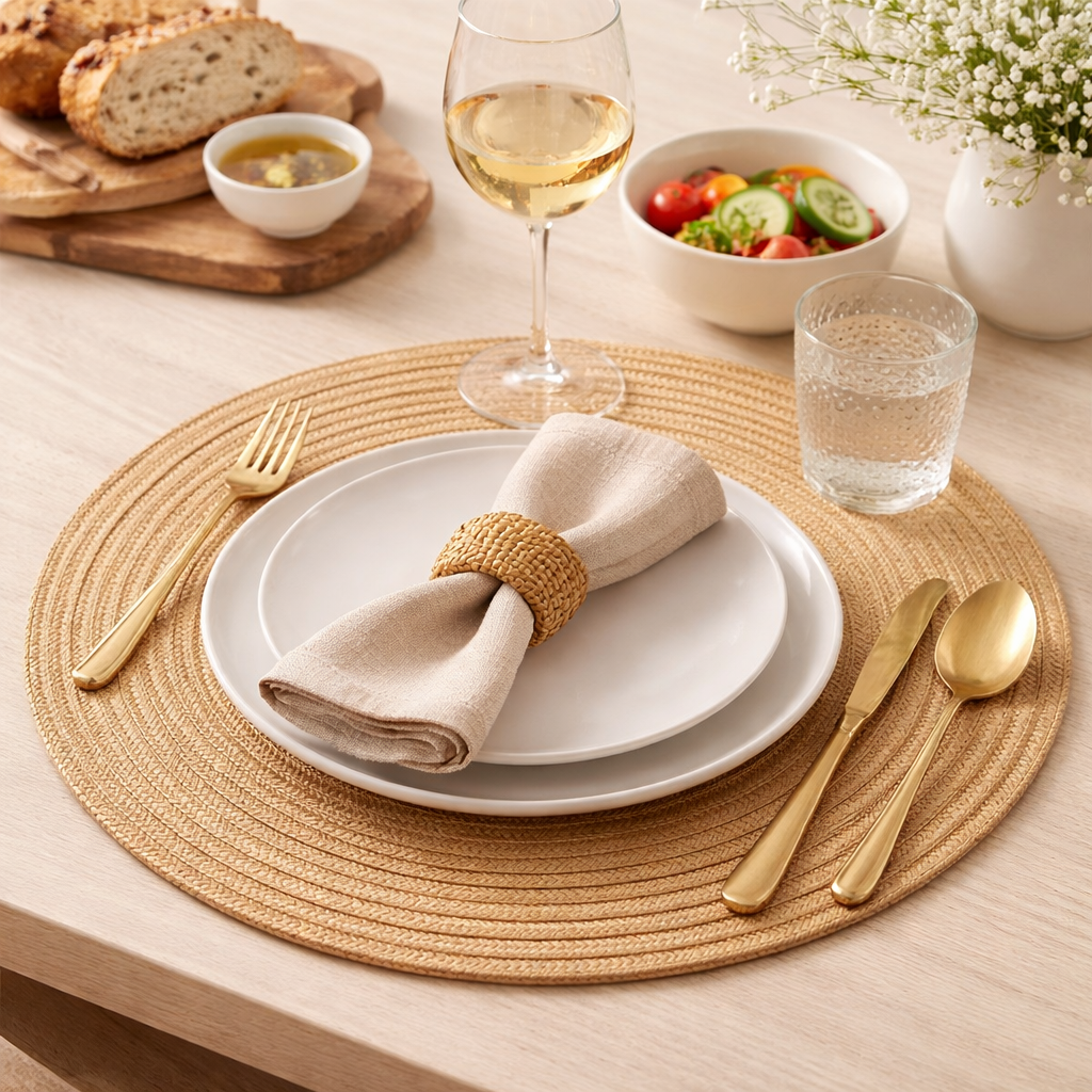 Demi Cotton Round Placemat