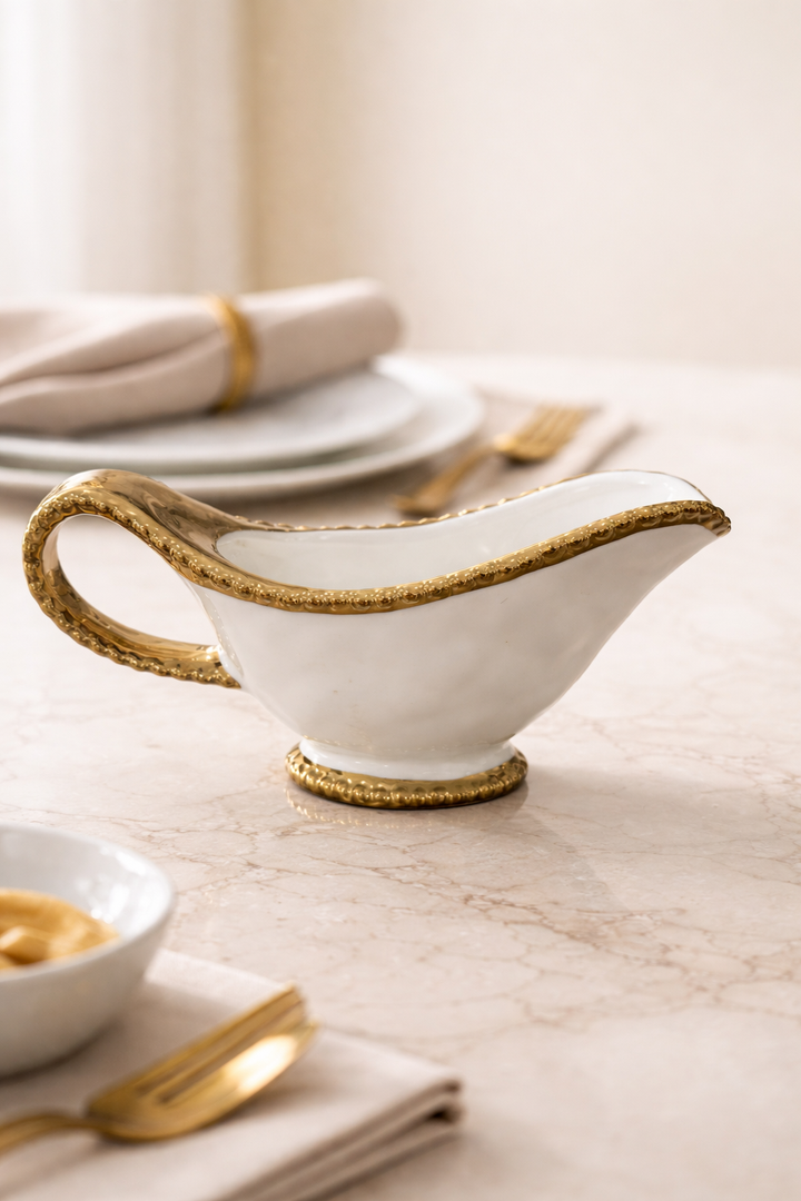 Golden Pearl Gravy Boat